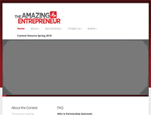 Tablet Screenshot of amazingentrepreneurcontest.com